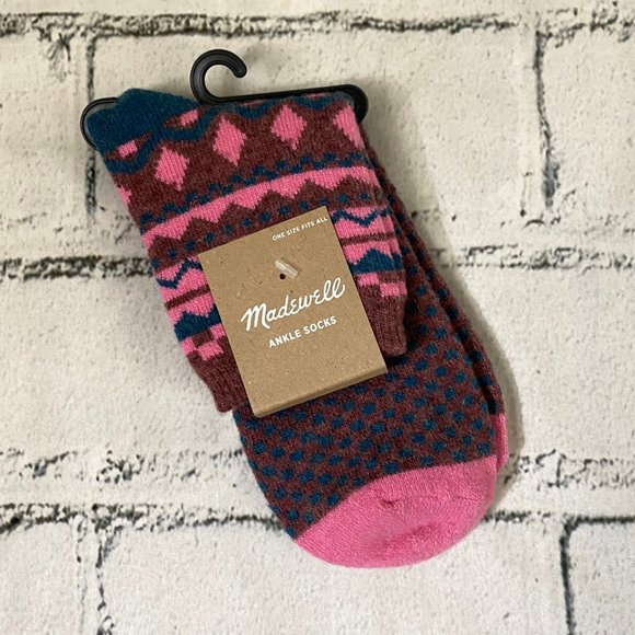 Madewell Fair Isle Ankle Socks - Picture 4 of 6